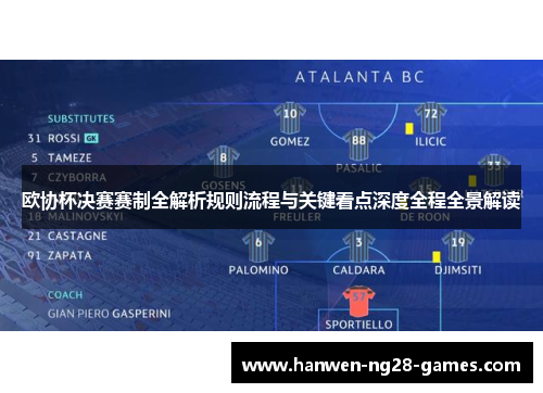 欧协杯决赛赛制全解析规则流程与关键看点深度全程全景解读 欧协杯决赛赛制全解析规则流程与关键看点深度全程全景解读